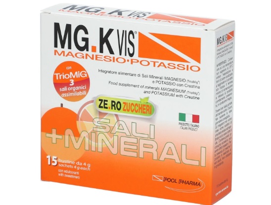 Mgk Vis Orange Zero Zuccheri Integratore Alimentare senza Zucchero 15 Bustine
